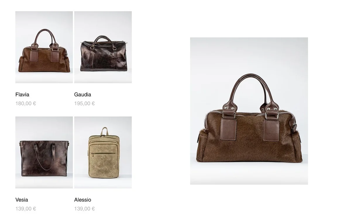 Fabrizio Barbacci bags e-commerce